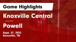 Knoxville Central  vs Powell  Game Highlights - Sept. 27, 2022