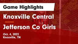 Knoxville Central  vs Jefferson Co Girls Game Highlights - Oct. 4, 2022