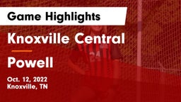 Knoxville Central  vs Powell  Game Highlights - Oct. 12, 2022