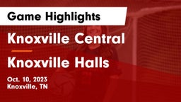 Knoxville Central  vs Knoxville Halls  Game Highlights - Oct. 10, 2023