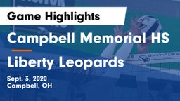 Campbell Memorial HS vs Liberty Leopards Game Highlights - Sept. 3, 2020