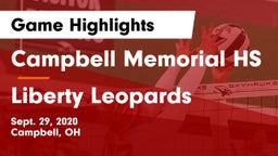 Campbell Memorial HS vs Liberty Leopards Game Highlights - Sept. 29, 2020