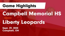 Campbell Memorial HS vs Liberty Leopards Game Highlights - Sept. 29, 2020