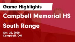 Campbell Memorial HS vs South Range Game Highlights - Oct. 20, 2020