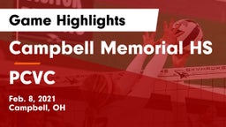 Campbell Memorial HS vs PCVC Game Highlights - Feb. 8, 2021