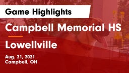Campbell Memorial HS vs Lowellville Game Highlights - Aug. 21, 2021