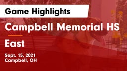 Campbell Memorial HS vs East Game Highlights - Sept. 15, 2021