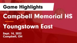 Campbell Memorial HS vs Youngstown East Game Highlights - Sept. 14, 2022