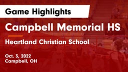 Campbell Memorial HS vs Heartland Christian School Game Highlights - Oct. 3, 2022