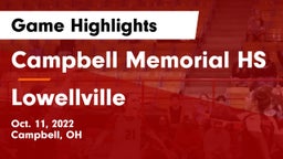 Campbell Memorial HS vs Lowellville Game Highlights - Oct. 11, 2022