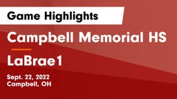 Campbell Memorial HS vs LaBrae1 Game Highlights - Sept. 22, 2022