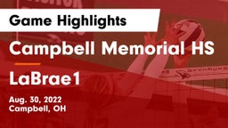 Campbell Memorial HS vs LaBrae1 Game Highlights - Aug. 30, 2022