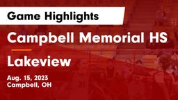 Campbell Memorial HS vs Lakeview  Game Highlights - Aug. 15, 2023