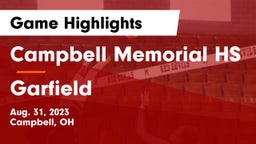 Campbell Memorial HS vs Garfield  Game Highlights - Aug. 31, 2023