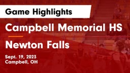 Campbell Memorial HS vs Newton Falls  Game Highlights - Sept. 19, 2023