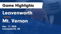 Leavenworth  vs Mt. Vernon  Game Highlights - Dec. 11, 2020