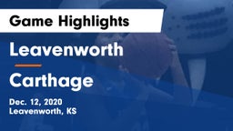 Leavenworth  vs Carthage  Game Highlights - Dec. 12, 2020