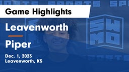 Leavenworth  vs Piper  Game Highlights - Dec. 1, 2023