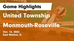 United Township vs Monmouth-Roseville  Game Highlights - Oct. 14, 2022