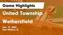 United Township vs Wethersfield  Game Highlights - Oct. 15, 2022