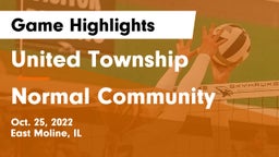 United Township vs Normal Community  Game Highlights - Oct. 25, 2022
