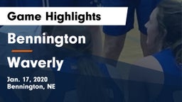 Bennington  vs Waverly  Game Highlights - Jan. 17, 2020