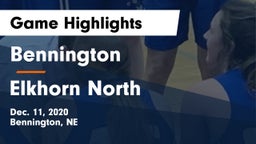 Bennington  vs Elkhorn North  Game Highlights - Dec. 11, 2020