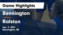 Bennington  vs Ralston  Game Highlights - Jan. 9, 2021