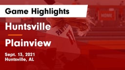 Huntsville  vs Plainview  Game Highlights - Sept. 13, 2021