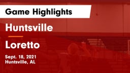 Huntsville  vs Loretto  Game Highlights - Sept. 18, 2021