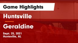 Huntsville  vs Geraldine  Game Highlights - Sept. 25, 2021