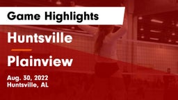 Huntsville  vs Plainview  Game Highlights - Aug. 30, 2022