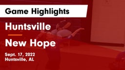Huntsville  vs New Hope  Game Highlights - Sept. 17, 2022