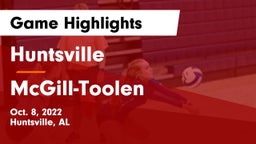 Huntsville  vs McGill-Toolen  Game Highlights - Oct. 8, 2022