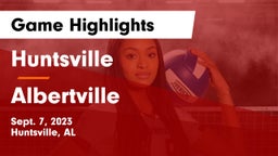 Huntsville  vs Albertville  Game Highlights - Sept. 7, 2023