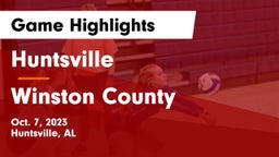 Huntsville  vs Winston County Game Highlights - Oct. 7, 2023