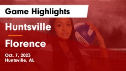 Huntsville  vs Florence  Game Highlights - Oct. 7, 2023