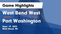 West Bend West  vs Port Washington  Game Highlights - Sept. 19, 2023