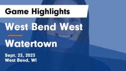 West Bend West  vs Watertown  Game Highlights - Sept. 23, 2023