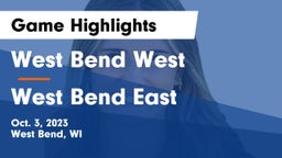 West Bend West  vs West Bend East  Game Highlights - Oct. 3, 2023