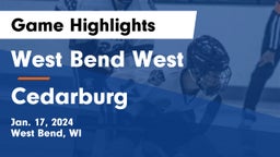 West Bend West  vs Cedarburg  Game Highlights - Jan. 17, 2024