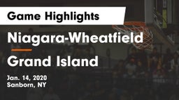 Niagara-Wheatfield  vs Grand Island Game Highlights - Jan. 14, 2020