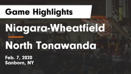 Niagara-Wheatfield  vs North Tonawanda Game Highlights - Feb. 7, 2020