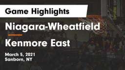Niagara-Wheatfield  vs Kenmore East  Game Highlights - March 5, 2021