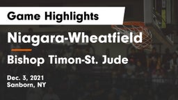 Niagara-Wheatfield  vs Bishop Timon-St. Jude  Game Highlights - Dec. 3, 2021