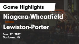 Niagara-Wheatfield  vs Lewiston-Porter  Game Highlights - Jan. 27, 2022