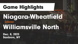 Niagara-Wheatfield  vs Williamsville North  Game Highlights - Dec. 8, 2023