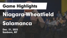 Niagara-Wheatfield  vs Salamanca  Game Highlights - Dec. 21, 2023