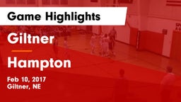 Giltner  vs Hampton  Game Highlights - Feb 10, 2017