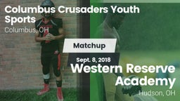 Matchup: Columbus Crusaders vs. Western Reserve Academy 2018